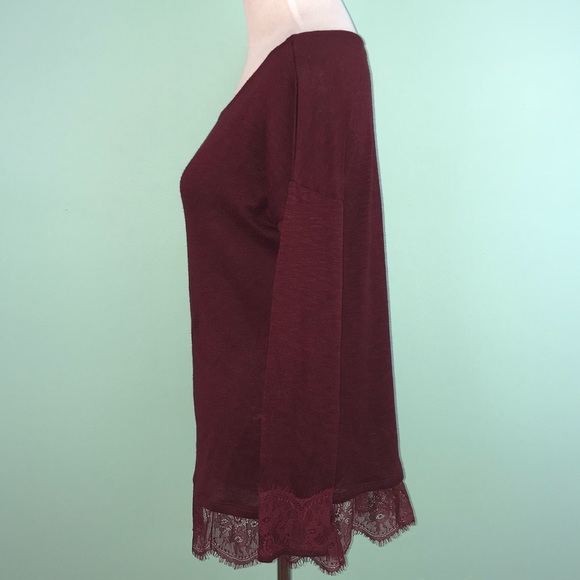 Cloud Chaser Long Sleeve Blouse with Lace Detail - Picture 2 of 5